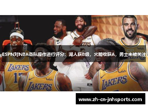 ESPN对NBA各队操作进行评分：湖人获B级，火箭收获A，勇士未被关注