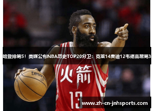 哈登排第5！美媒公布NBA历史TOP20分卫：克莱14麦迪12韦德高居第3